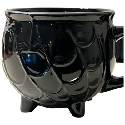 Threshold 12 oz Stoneware Black Cauldron Halloween Mug Spiderweb Target