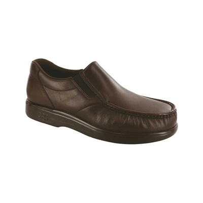 Pre-owned Sas Men's Side Gore Slip On Loafer - Brown Nwb