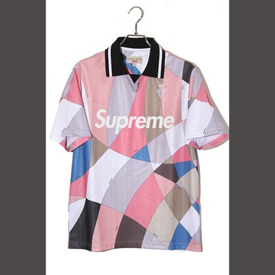 Supreme 21SS Emilio Pucci Soccer Jersey Short Sleeve Polo