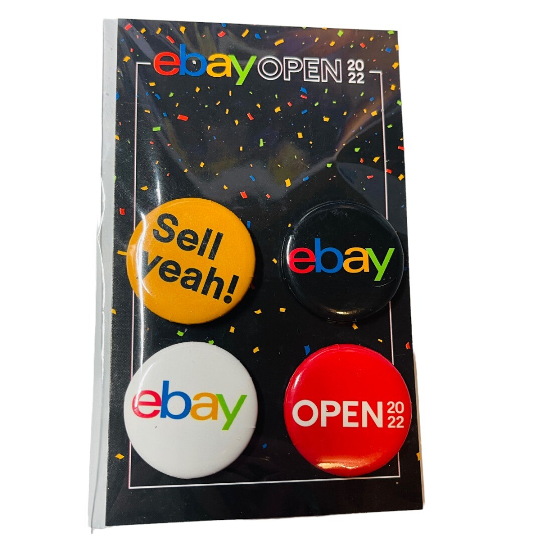 Ebay Open Swag 2022 Official Exclusive Buttons Pins Sell Yeah