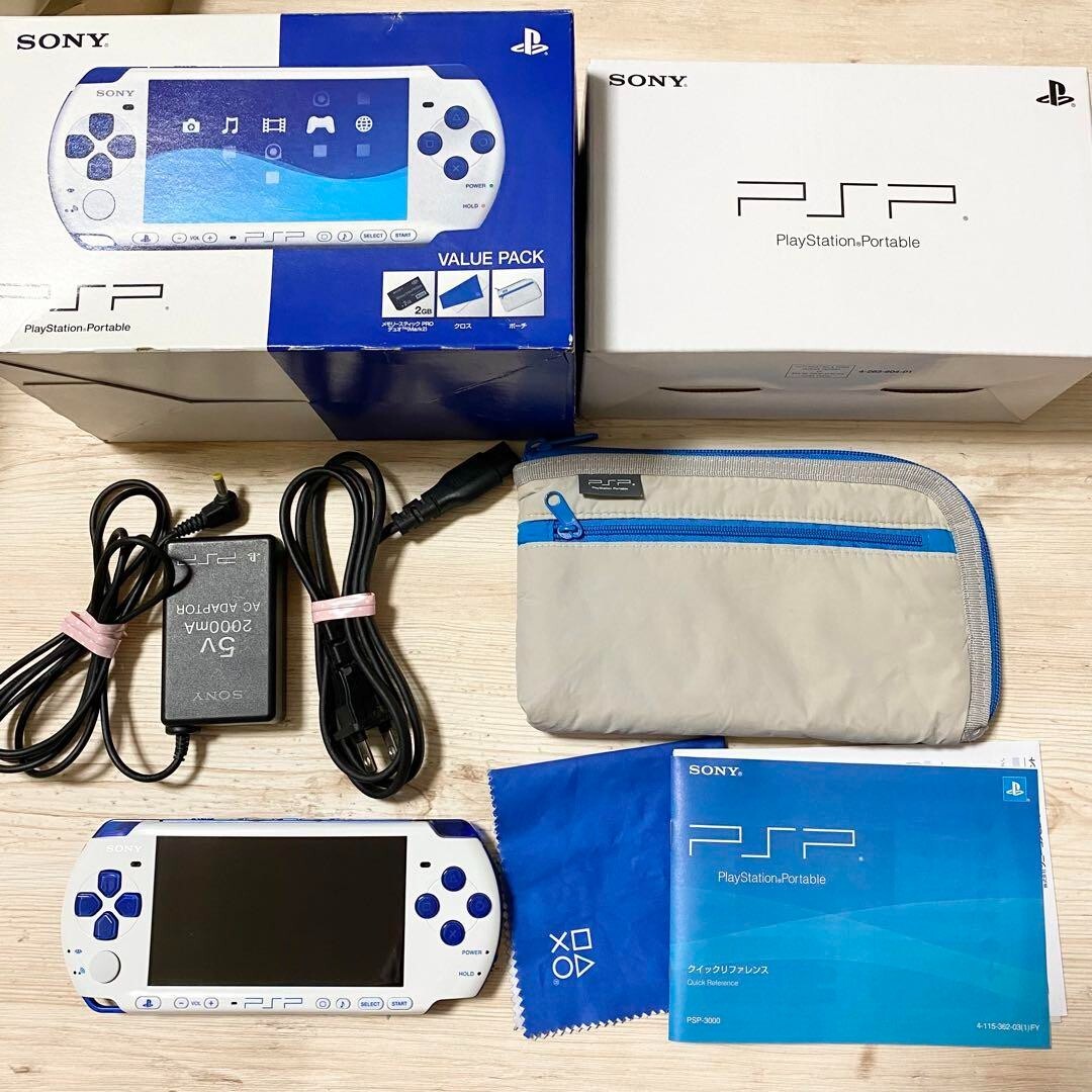 PlayStation Portable - ☆レアカラー☆ PSP-3000 (PSPJ-30018) ホワイト/ブルー Amazon.com: PSP「プレイステーション・ポータブル」バリュー