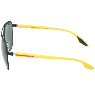 Pre-owned Prada Sport Ps52ws 08w02g Black Sunglasses