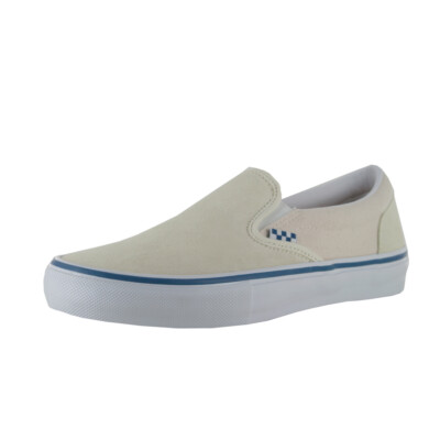 Кроссовки Vans Skate Slip-On Raw Canvas (классические белые) Skate Shoes