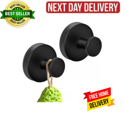 MGahyi Suction Cup Hooks for Shower, Bathroom, Hanging 2 Pieces, Black
