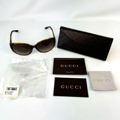 【美品】GUCCI sunglasses レクタングル　ブラック　 ロゴ ケース Gucci Men's Generation Sunglasses in Black/Grey Gucci