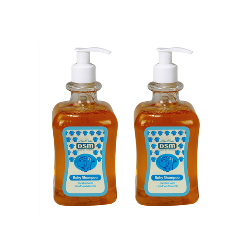 x2 Mon Platin DSM Dead Sea Minerals Baby Shower Shampoo 500ml