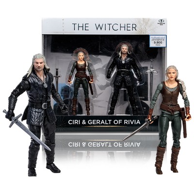 Ciri & Geralt of Rivia The Witcher - Netflix S3 2-Pack 7'' Figures