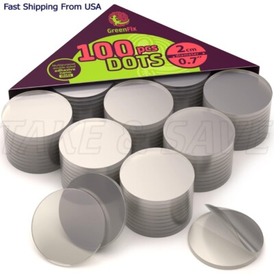 100Pcs Double Sided Adhesive Dots - Nano Sticky Dots Clear Heavy Duty Adhesive