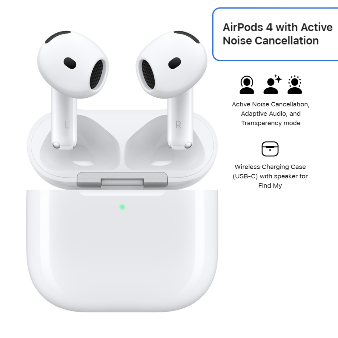 New 2024 Apple - AirPods 4 with Active Noise Cancellation MXP93LL/A New 2024 Apple - AirPods 4 with Active Noise Cancellation MXP93LL/A