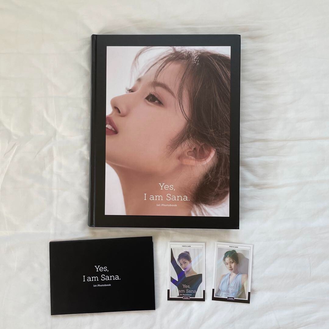TWICE Yes I am Sana 1st Photobook Black ver Photocard