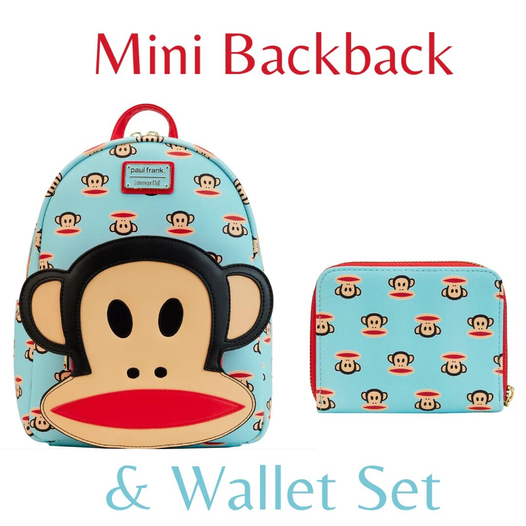 【Lounge Fly】Paul Frank Julius Mini Backpack Loungefly Paul Frank Julius Pocket Mini Backpack NWT New