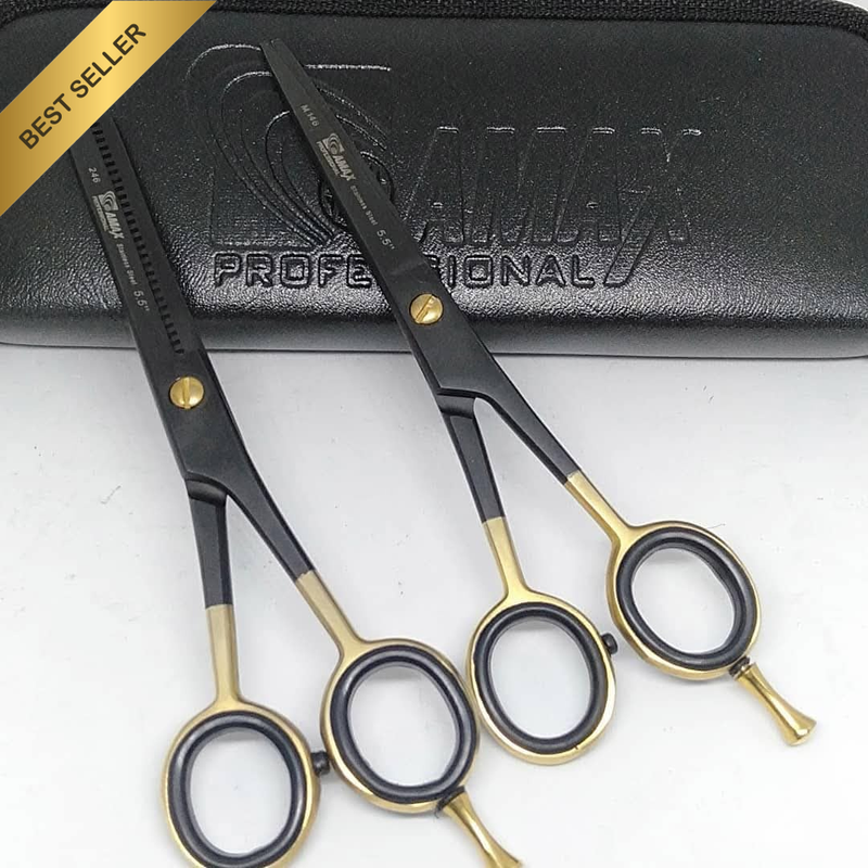 Hair Scissors Thinning Shears Set,  Hair Cutting Kit Texturizing Shears Set, Bar