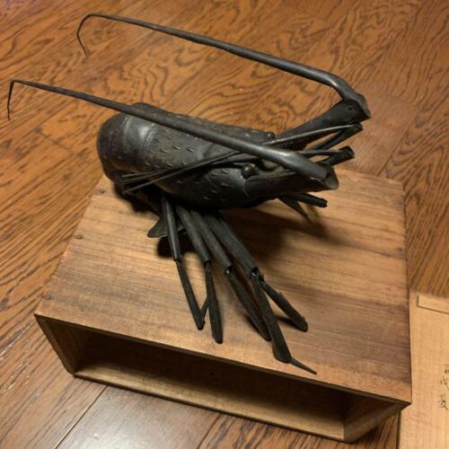 Jizai Okimono Metalworker Spiny lobster 25cm Vintage Antique Japan FedEx DHL