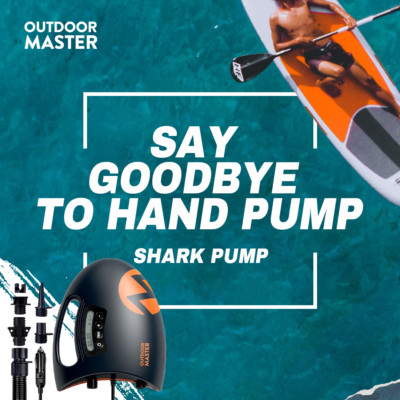 OutdoorMaster 20PSI High Pressure SUP Air Pump The Shark