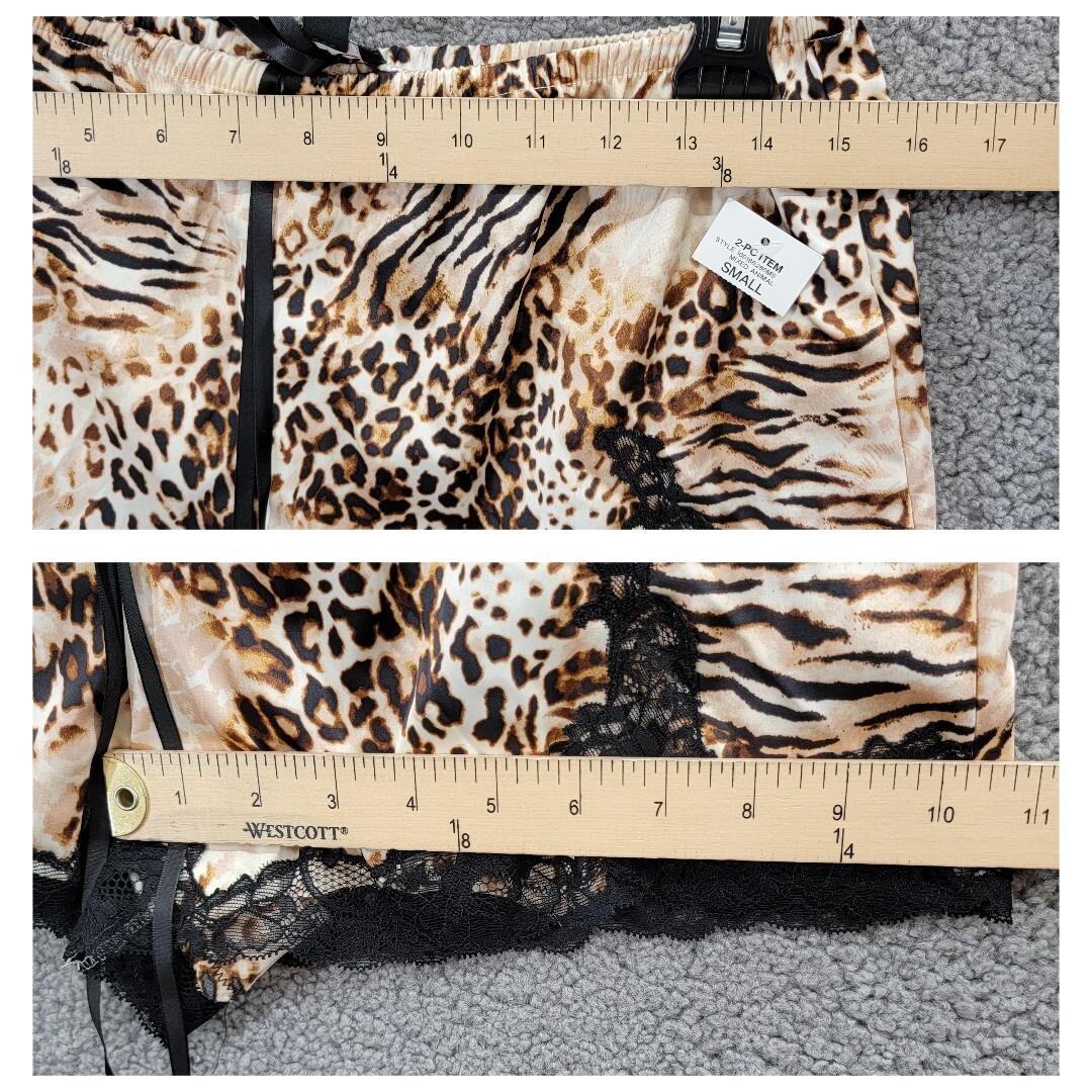 INC International Concepts Printed Shortie Pajama Set Women's S Mixed Animal - Picture 16 of 24