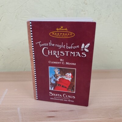 Santa Claus Night Before Christmas Hallmark Ornament 2001 Clement C Moore Vol 4