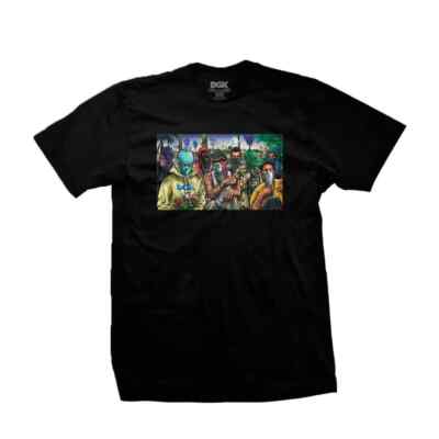 

Футболка с короткими рукавами DGK Dirty Ghetto Kids Cartel (черная), Черный
