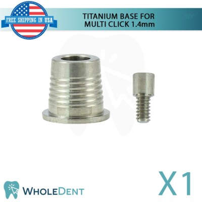 1X Titanium Base Cad/Cam With Length Of 4.5mm For Multi Unit 1.4mm Abutment