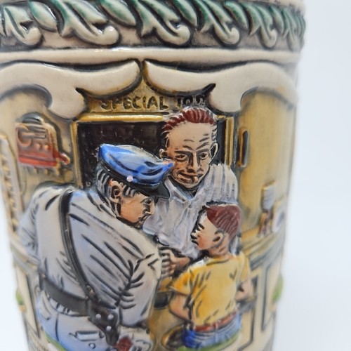 The Runway, Saturday Evening Post Beer Stein ~ Germany GERZ Norman Rockwell