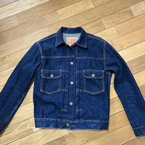 THE FLAT HEAD 6002W Denim Jacket Indigo Cotton Size 36 Used