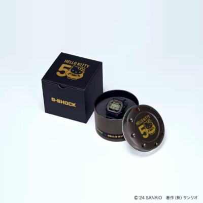 Pre-owned Casio G-shock Hello Kitty 50th Anniversary Collaboration Dw-5600kt24-1jr Limited Black