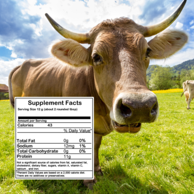 Bone Broth Powder - Pure Protein Organics - Grass-fed (5LB / 2200g)