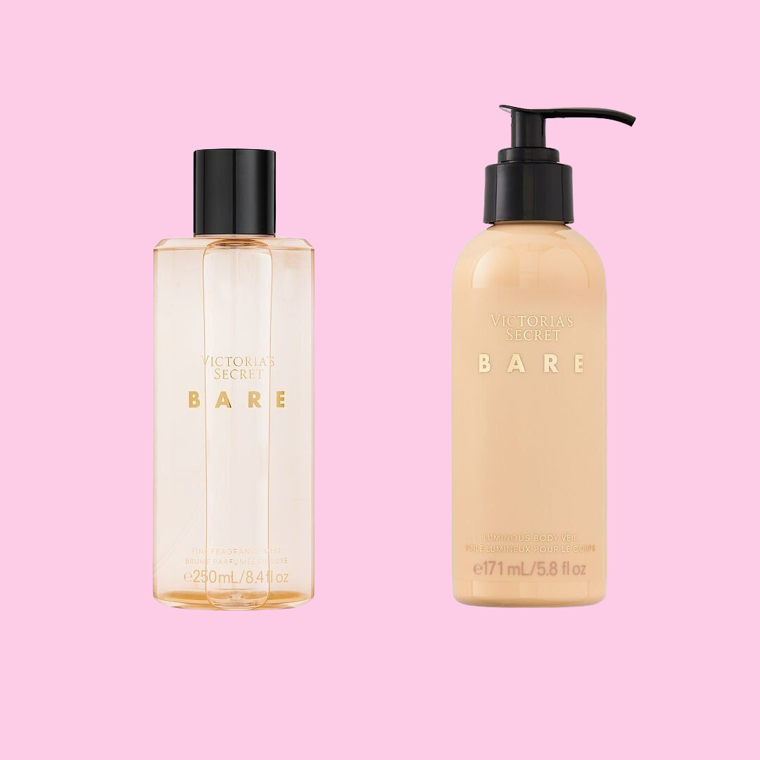 2 piece set VICTORIA'S SECRET BARE Body Mist 8.4oz+ Bare 5.8