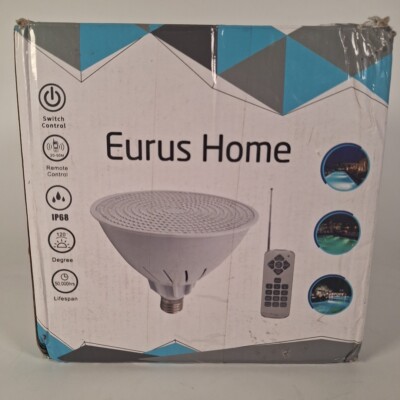 Eurus Home Swimming Pool LED RGB Light W/ Remote 120V 35w Bright 441 LEDs E26 