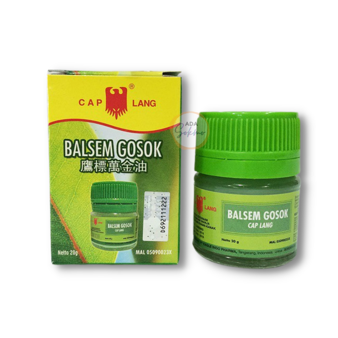 Eagle Brand GREEN BALM  Cap Lang Balsem Gosok - For Ache Pain Joints Arthritis