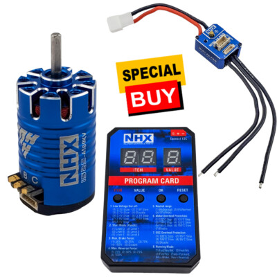 NEW NHX RC 4500KV 21.5T Mini 1525 Sensored Brushless Motor w/ ESC / Programming