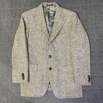 Vintage Harris Tweed Jacket Made In Usa 80-90S Men's #ED ZDA