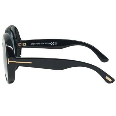 Pre-owned Tom Ford Annabelle Ft1010 01b Black Sunglasses