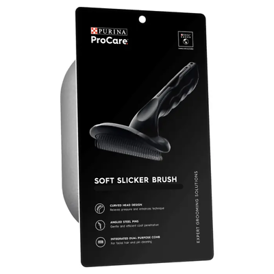 Purina ProCare Soft Slicker Daily Brush Dog Cat For Fine Short