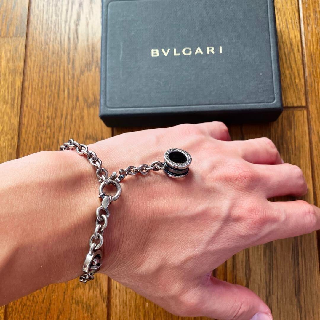 BVLGARI ブレスレット　925 シルバー　made in Italy BVLGARI Bulgari Silver 925 B-Zero1 Bracelet Used w/Box | eBay