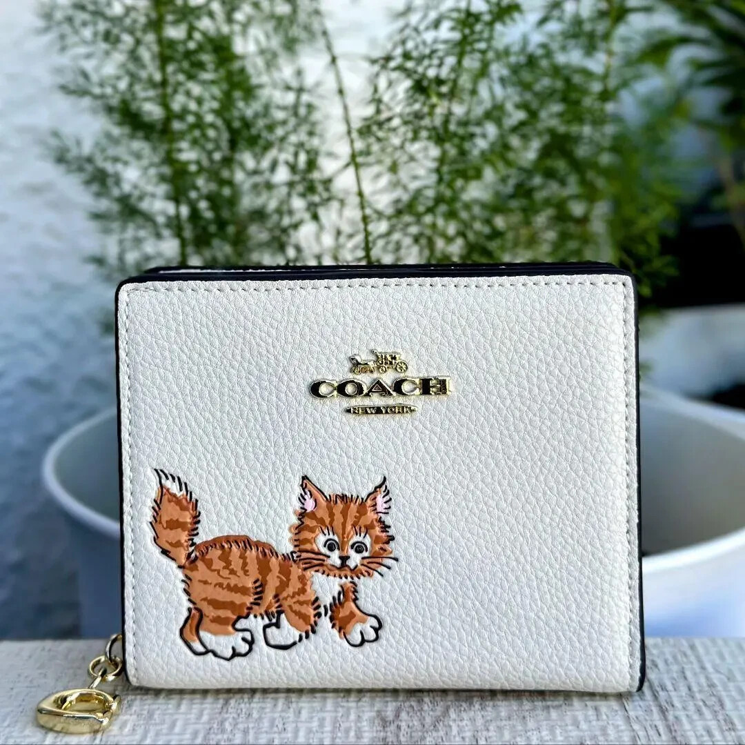 【Coach】Snap Wallet/クロコ柄 Coach】Snap Wallet/クロコ柄