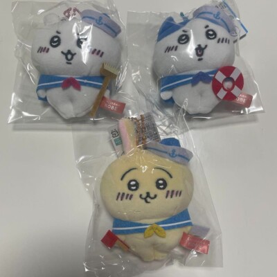 Chiikawa Hachiware usagi kobe sailor Plush Mascot Key Chain Set of 3 NEW japan