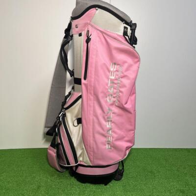 PEARLY GATES ゴルフバッグ 89 ピンク PEARLY GATES Golf Caddy Bag PG 89 Smile Logo Pink/Navy