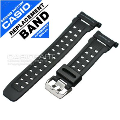 Genuine Casio Black Rubber Watch Band Strap for G-Shock Mudman G9000 G-9000-1V