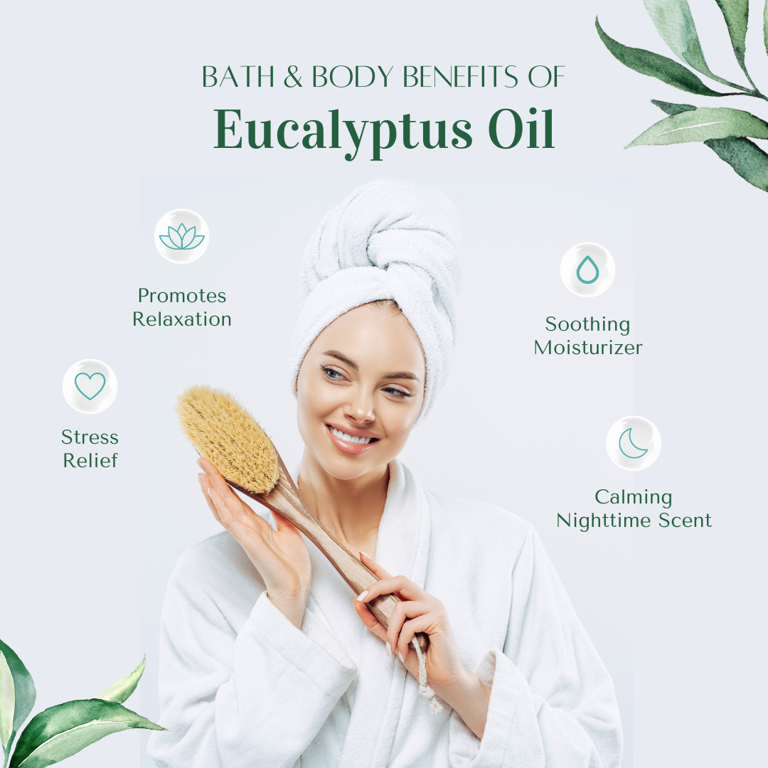 32 fl oz Eucalyptus Globulus Essential Oil Pure & Natural in Aluminum Bottle