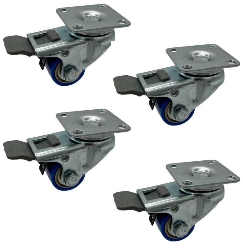 Mini Schwerlastrollen 120 Kg Nur 47 Mm HÃ¶He Kugellager Polyamidrad Div. Sets