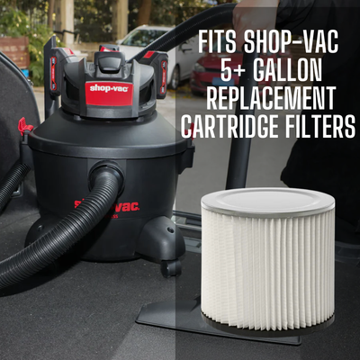 VacBagsUSA Replacement Cartridge Filter for Shop-Vac® 5+ Gallon
