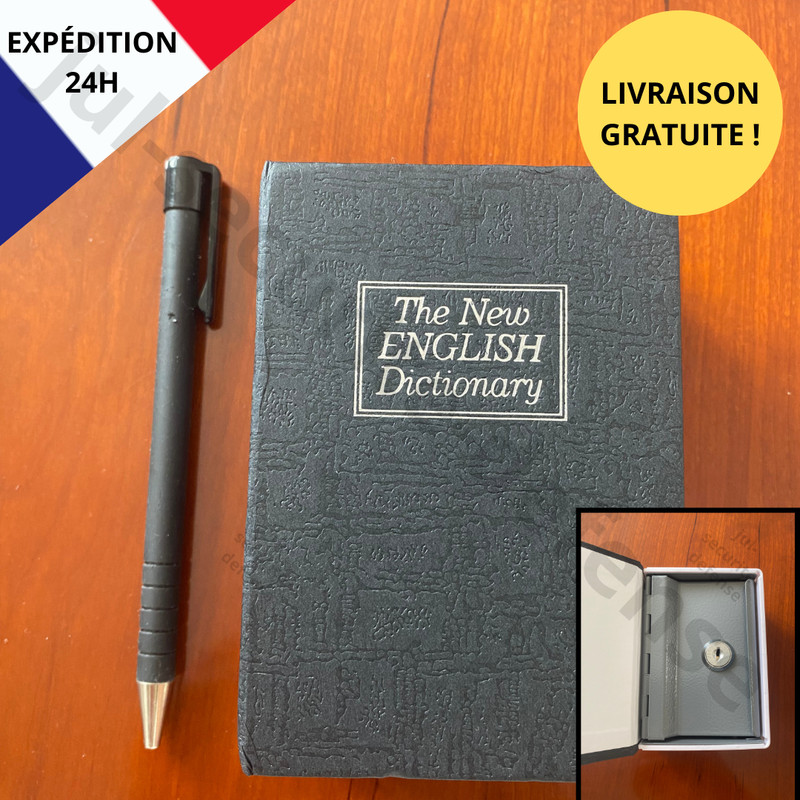 Petit Coffre Fort SÃ©CuritÃ© Cambriolage Cachette Trompe L'Oeil Faux Livre