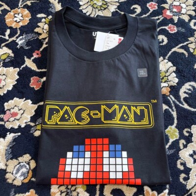 XL(JPN) size UNIQLO Pac-Man T-shirt Video game collection from MoMA UT Black