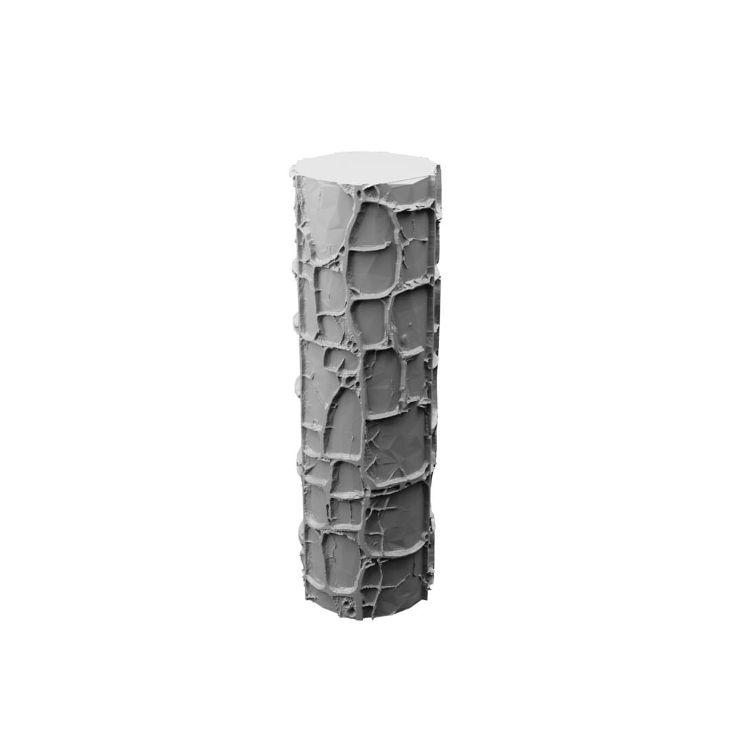 Cobblestone Clay Texture Roller 4 Inches art craft diorama STL Loot Factory Set2