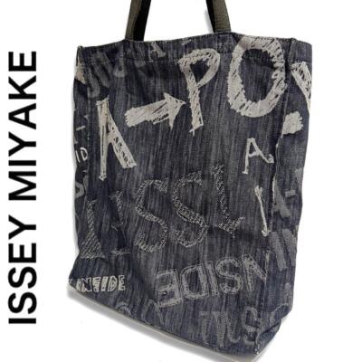 ISSEY MIYAKE tote bag denim leather 42 | eBay