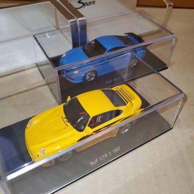 Spark 1/43 RUF CTR 2 1997 yellow & RUT RT12 2005 SET 202897