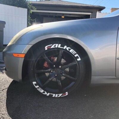 Tire Lettering FALKEN PERMANENT Stickers - 1.25'' fits 16''-22''-FAST SHIPPING