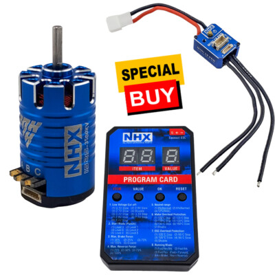 NEW NHX RC 3500KV 25.5T Mini 1525 Sensored Brushless Motor w/ ESC / Programming