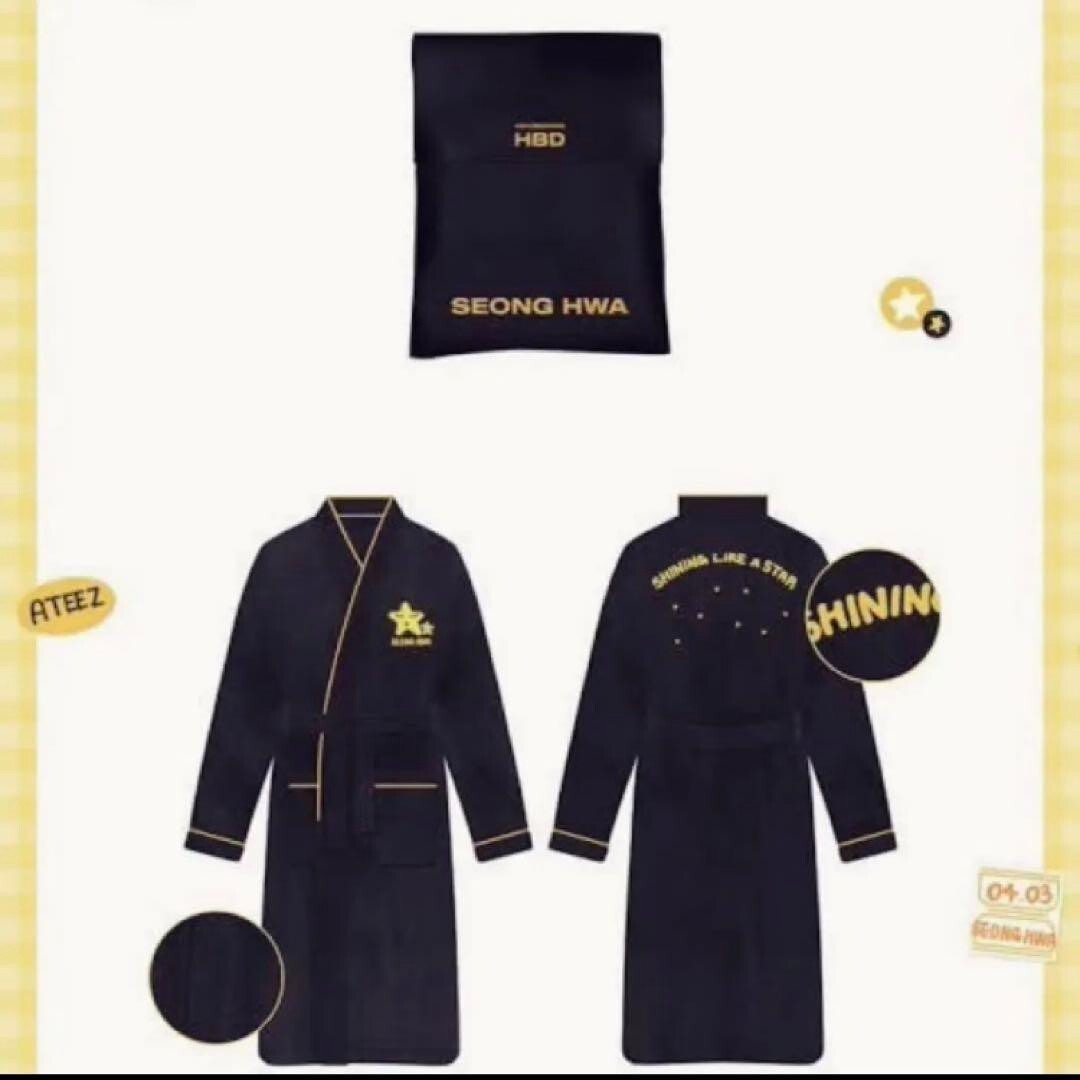 ATEEZ ソンファ センイルMD ガウン ハウスローブ バスローブ HBD ATEEZ ソンファ センイルMD ガウン ハウスローブ バスローブ HBD