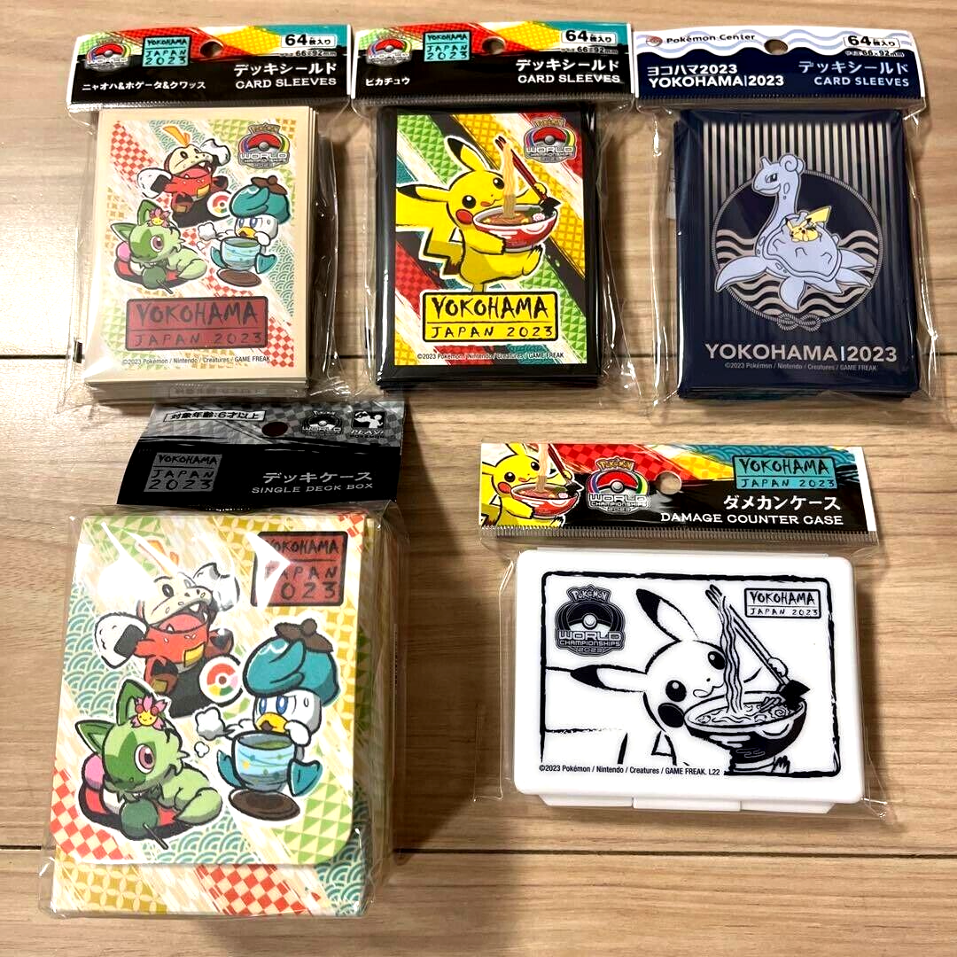 Pokemon Official Deck Shield & Deck Case Set WCS 2023